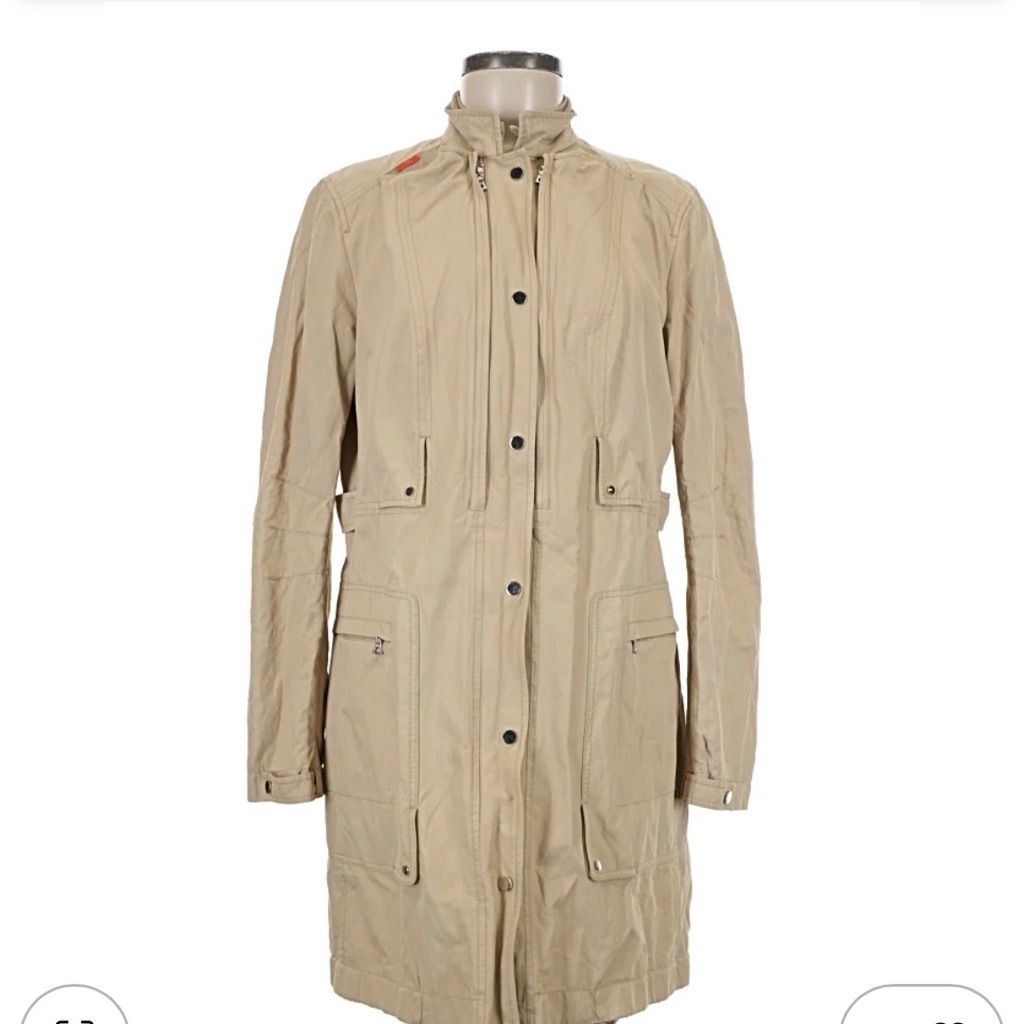 Elie Tahari Beige Trench Coat